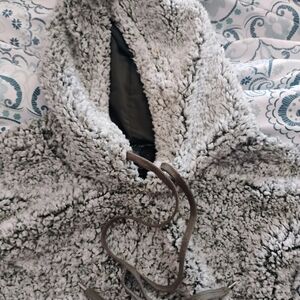 Wild Fable Gray Textured Cowl Sweatshirt With Hood.